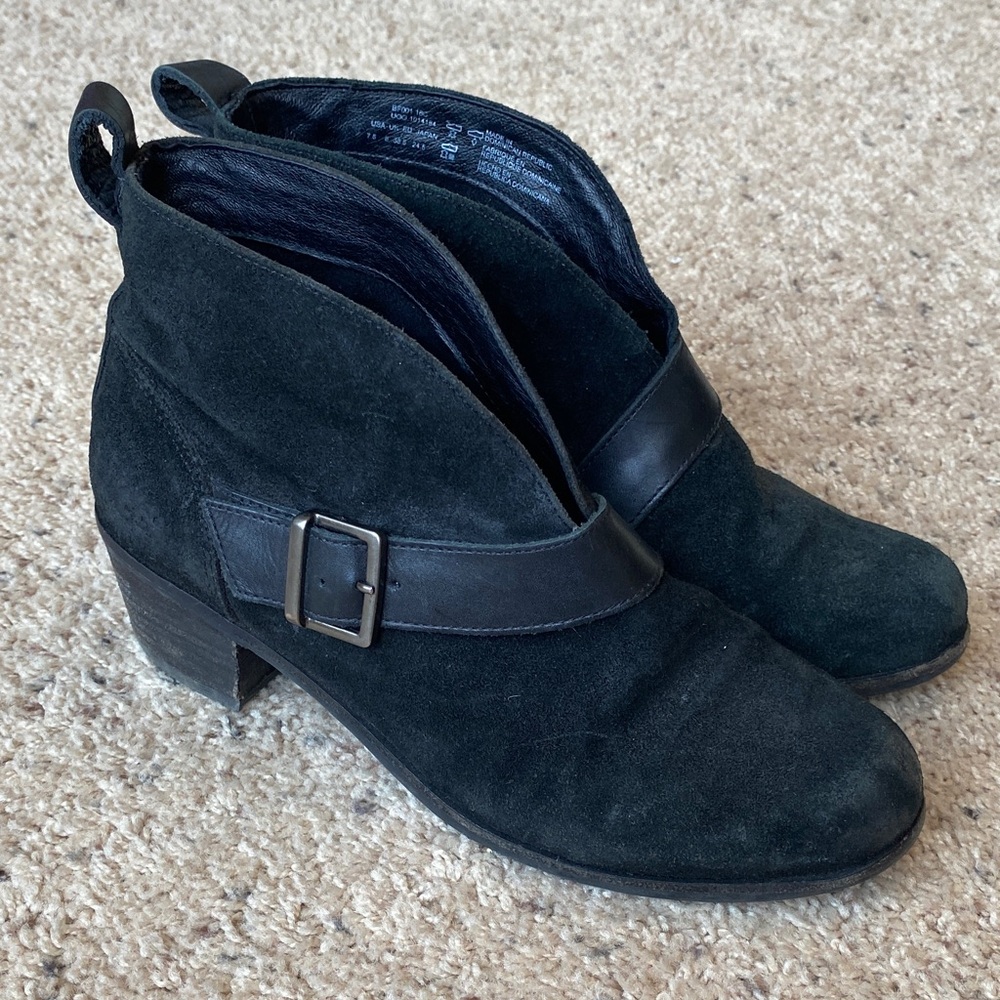 ⚡️UGG Black Suede Ankle Booties